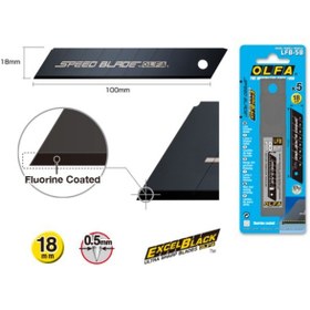 تصویر تیغ کاتر LFB-5B الفا OLFA تیغ-کاتر-lfb-5b-اولفا-olfa