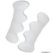 تصویر فاصله دهنده چهار انگشتی سیلیکونی پین مد کد 1008 three hole toe separator 1008