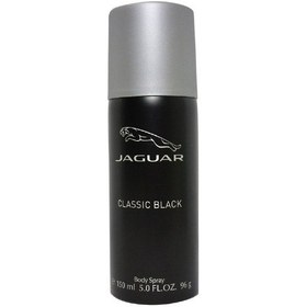 تصویر اسپری دئودورانت مردانه مدل Classic Black حجم 150 میل جگوار ا Jaguar Deodorant Spray Classic Black For Men 150ml Jaguar Deodorant Spray Classic Black For Men 150ml