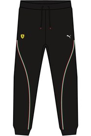 تصویر شلوار گرمکن ورزشی مردانه پوما اورجینال مشکی Puma Ferrari Race Sweat Pants 