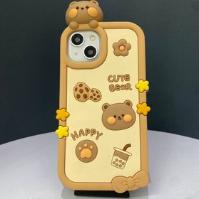 تصویر قاب یا کاور طرح CUTE BEAR خرس بیسکویتی مناسب برای گوشی موبایل اپل IPHONE - iphone 11 promax mobile cover CUTE BEAR for iphone