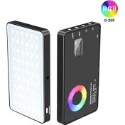 تصویر نور RGB قابل حمل مامِن مدل Mamen M1SE مناسب عکاسی، ولاگری و تولید محتوا 