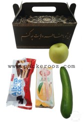 تصویر پک پذیرایی ترحیم اقتصادی دو میوه Economical funeral catering package with two fruits