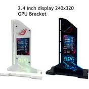 تصویر براکت کارت گرافیک با صفحه نمایش 2.4 اینچ (عمودی) Asus Rog 