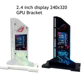 تصویر براکت کارت گرافیک با صفحه نمایش 2.4 اینچ (عمودی) Asus Rog 