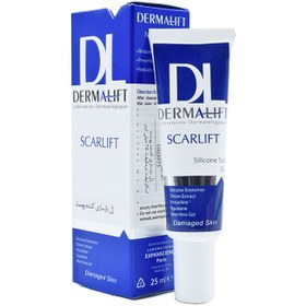 تصویر ژل بازسازی کننده پوست اسکارلیفت درمالیفت 25 میل Dermalift Scarlift Silicone Scar Gel 25 Ml