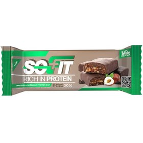 تصویر پروتئین بار شکلات تلخ و فندق توت سوییت 45 گرمی PROTEIN Bar *Dark Cocoa & Hazelnut