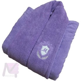 تصویر حوله تن پوش یقه رینگ یاسی 