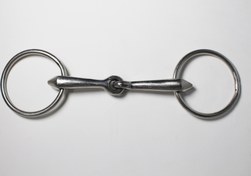 تصویر دهنه آبخوری ساده توپر - 12سانتیمتر broken snaffle