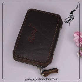 تصویر جاکارتی چرم گاوی دور زیپ 