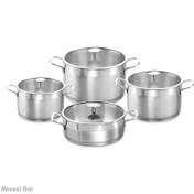 تصویر سرویس قابلمه استیل ۸ پارچه کاندید مدل دانته 