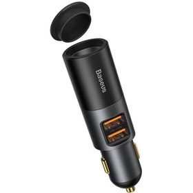 تصویر شارژر فندکی بیسوس مدل  CCBT-C0G Baseus Share Together Fast Charge Car Charger 120W CCBT-C0G