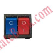 تصویر کلید سشوار دوبل آبی قرمز 