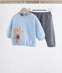 تصویر ست بلوز شلوار تدي آبي next 