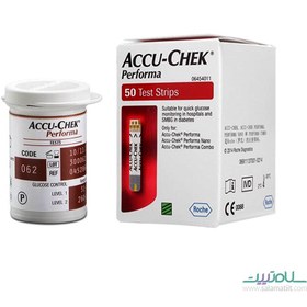 تصویر نوار تست قند خون اکیو چک پرفورما ACCU-CHEK PERFORMA بسته 50 عددی 