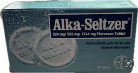 تصویر قرص جوشان آلکا سلتزر 36 گرم 10 عددی Alka-seltzer 