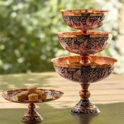 تصویر سرویس پذیرایی نقره کوب الماس تراش 