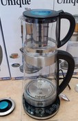 تصویر چای ساز یونیک مدل UMK-702 با کتری پیرکس 