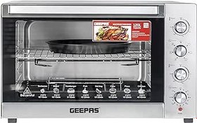 تصویر توستر و فر 120 لیتر جیپاس مدل34057 GEEPAS Multy-Function، Rotisserie و اجاق گاز، GO34057 | اجاق 120 لیتر با لامپ داخلی | کنترل دما قابل تنظیم | تایمر 120 دقیقه | بدنه استیل ضد زنگ 