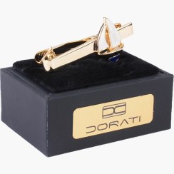 تصویر گیره کراوات قایق طلایی 