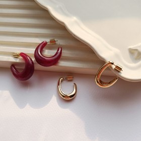 تصویر گوشواره یو شکل 