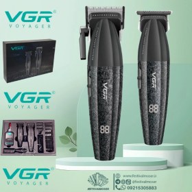 تصویر ماشین اصلاح سر و صورت دوقلو وی جی آر مدل VGR V-640 Twin head and face shaver VGR VGR V-640 model