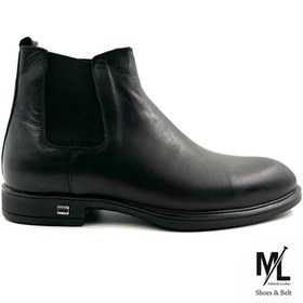 تصویر بوت چرم مردانه | چرم دریایی | کد: M23 | چرم میخچی 