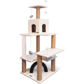 تصویر درخت گربه پنج طبقه نیناپت کد X Ninapet Cat Tree Code X