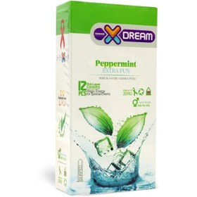 تصویر کاندوم 12 عددی خنک کننده نعناع ایکس دریم X Dream Peppermint Condom 12 pcs