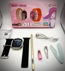 تصویر ساعت هوشمند دخترانه همراه با کیت آرایش RZ01 Ultra 2 