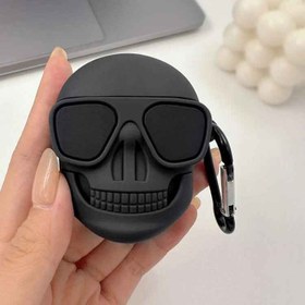 تصویر گارد و کاور ایرپاد طرح اسکلت قرمز فانتزی 014 014 fancy red skeleton Airpod guard and cover