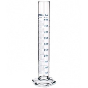 تصویر استوانه مدرج 10 سی سی پایه گرد یونی گلس UNIGLASS Graduated cylinder 10 CC