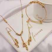 تصویر سرویس جواهرات زنانه البرنادو طرح طلا رنگ ثابت 