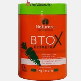 تصویر بوتاکس مو هویج ناتوریزا 1000 میل Professional Keratin Treatment Orange Carrot Btox Beta-Carotene 1kg - Natureza