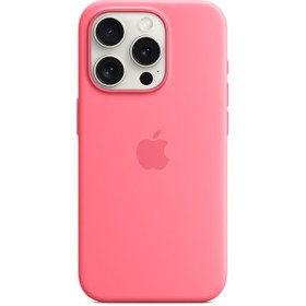 تصویر قاب سیلیکونی اصلی مگ سیف دار آیفون 15 پرو- Iphone 15 Pro Silicone Case With Magsafe 