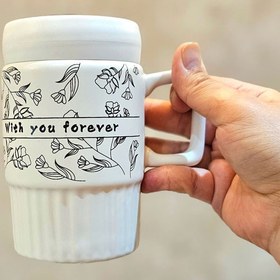 تصویر ماگ درب آینه ای سرامیکی کد 953 