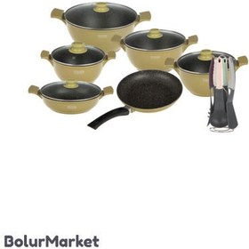 تصویر سرویس پخت و پز 18 پارچه فورته مدل اسکار پلاس Forte Oscarplus Cookware Set_18 PCS