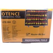 تصویر ست تیغ اورفرز اوتنسی مجموعه 50عددی شفت 8میل 