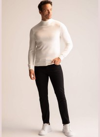 تصویر ژاکت تنگ آستین بلند یقه‌اسکی برند Defacto Slim Fit Long Sleeve Turtleneck Sweater