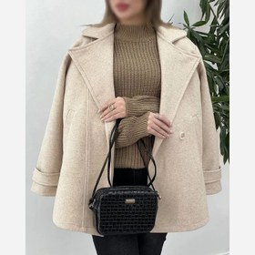 تصویر پالتو زنانه فوتر مشکی 