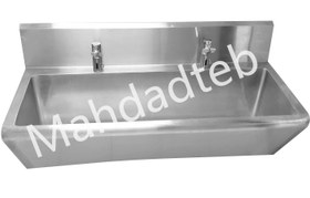 تصویر سینک اسکراب مدل دو جداره استیل کد MHT12 - یکنفره طول80 Scrub sink