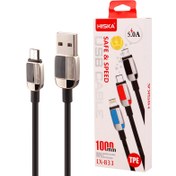 تصویر کابل میکرو یو اس بی فست شارژ Hiska LX-833 5A 1m Hiska LX-833 5A 1m MicroUSB Cable