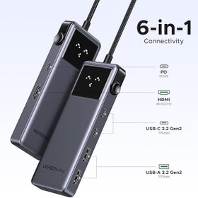 تصویر هاب 6 پورت USB-C یوگرین مدل 35998 