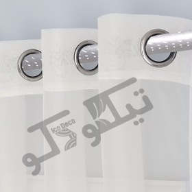 تصویر پرده تیکو دکو مدل حریر کلاسیک سایز 200x140 سانتیمتر مجموعه دو عددی*377 