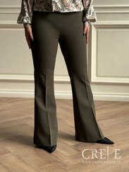 تصویر شلوار زنانه کرم دمپا اسپانیش سایز ۴۸ 