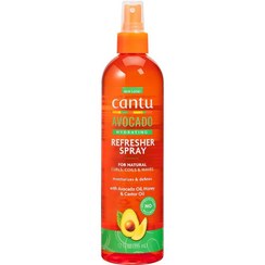 تصویر اسپری آووکادو احیاکننده و ریفرش موی فر شی باتر کنتو Cantu