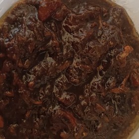 تصویر خورشت فسنجان باپلو با مرغ ریش ریش شده طرح اقتصادی 