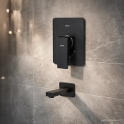 تصویر شیرآلات توکار کسری مدل دامون مشکی 