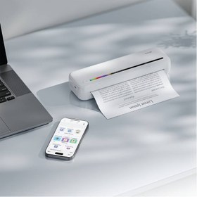 تصویر پرینتر حرارتی قابل حمل گرین لاین مدل GNPTHPRINTWH 