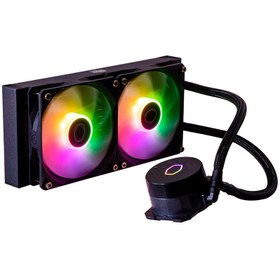 تصویر فن خنک کننده CPU کولر مستر Cooler Master MasterLiquid 240L Core ARGB Cooler Master MasterLiquid 240L Core ARGB CPU Cooling System